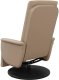 vidaXL Rozkładany fotel masujący z podnóżkiem, cappuccino, ekoskóra 5