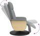 vidaXL Rozkładany fotel z podnóżkiem, jasnoszary, tkanina 7