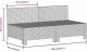vidaXL 2-osobowa sofa ogrodowa z poduszkami, szara, polirattan 8