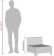 vidaXL 2-osobowa sofa ogrodowa z poduszkami, szara, polirattan 9