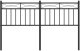 vidaXL Metalowe wezgłowie, czarne, 140 cm 2