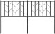 vidaXL Metalowe wezgłowie, czarne, 140 cm 3