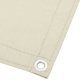 vidaXL vidaXL Parawan balkonowy, kremowy, 75x1000 cm, 100% poliester Oxford 3