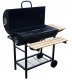 GRILL OGRODOWY DUŻY BBQ Z POKRYWĄ węglowy 3 RUSZTY 1