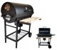 GRILL OGRODOWY DUŻY BBQ Z POKRYWĄ węglowy 3 RUSZTY 4