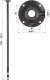 TELESKOPOWY UCHWYT SUFITOWY KAMERY BR-100X200-B 2