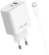 Ładowarka sieciowa Beline 45W GaN        USB-A/USB-C + kabel USB-C/USB-C BLN2CW45C biały 5