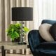 LAMPA NIKI (01) 36 X 23 X 61 CM SREBRNY 3