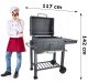 GQ11 GRILL OGRODOWY  ZAMYKANY ŻELIWNY     RUSZT DELUXE 13
