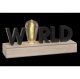 Dekoracja świetlna DKD Home Decor World Czarny Metal Drewno MDF 30 x 40 cm 34 x 8 x 16 cm 2
