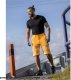 ARDON SIGNAL+ - szorty spodenki robocze ostrzegawcze, dopasowany krój, wytrzymała tkanina diagonal odporna na - pomarańczowo-czarny H5966 58 2