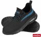 BRWAVE S1 PL SR FO - Buty bezpieczne podnosek podeszwa olejoodporna poduszka powietrzna antyelektrostatyczne antypoślizgowe - czarno-szary 46 1