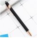Długopis metalowy, tusz czarny, touch pen soft touch czerń DL01 1