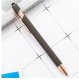 Długopis metalowy, tusz czarny, touch pen soft touch szary DL05 1