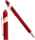 Długopis metalowy touch, tusz czarny, pen soft touch czerwień DL06 1