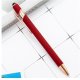 Długopis metalowy touch, tusz czarny, pen soft touch czerwień DL06 1
