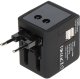 UNIWERSALNA PRZEJŚCIÓWKA SIECIOWA Z ZASILACZEM USB ASP-100/230V+USB 1