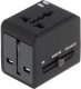 UNIWERSALNA PRZEJŚCIÓWKA SIECIOWA Z ZASILACZEM USB ASP-100/230V+USB 2