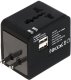 UNIWERSALNA PRZEJŚCIÓWKA SIECIOWA Z ZASILACZEM USB ASP-100/230V+USB 4