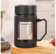 Kubek bidon ze szkła na Kawę Herbatę z uchwytem czarny 500 ML CUP18CZ 1