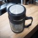 Kubek bidon ze szkła na Kawę Herbatę z uchwytem czarny 500 ML CUP18CZ 2