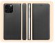ETUI Z KLAPKĄ DO APPLE IPHPNE 16 PRO MAX CZARNE ZAMYKANE MAGNETYCZNE KABURA 6