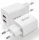 Ładowarka Sieciowa Szybka 2x USB VIDVIE PLE250 2.4A 5V Smart ID Fast Biała 1