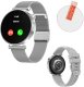Smartwatch zegarek damski HK-41 srebrny AMOLED 1