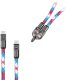 Kabel USB Vega ECOBOX ECO* KABEL 240W TYP-C DO TYP-C SMYCZ NA NADGARSTEK RÓŻ/NIEB 2
