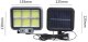 Naświetlacz Halogen solarny 30w pilot, czujnik ruchu i zmierzchu 8cob 1