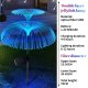 2x Podwójna meduza solarna fontanna kolorowego światła lampa wbijana 6