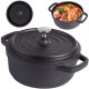 Garnek brytfanna do gotowania pieczenia non stick indukcja gaz pokrywa 2l 1
