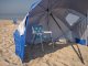 Duży parasol plażowy ogrodowy parawan składany 2w1 10