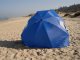 Duży parasol plażowy ogrodowy parawan składany 2w1 9