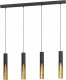 Pendant lamp EGLO BARBOTTO 4xGU10 4x4.5W complete with bulbs, black, h110cm 1