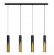 Pendant lamp EGLO BARBOTTO 4xGU10 4x4.5W complete with bulbs, black, h110cm 6