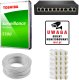 Zestaw do monitoringu 8x IPC-HFW3841E-AS-0280B-S2 8Mpx IR 30m WDR 120dB AFSA AI SSA SMD 4.0 IVS 3