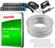 Monitoring IP 5Mpx BCS Basic 2K+ 1TB H265 12x BCS-B-EIP15FR3(2.0) 2.8mm IR 30m 3