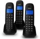 PROFOON PDX-300 TRIPLE DECT-Telefon mit 3 Mobilteilen, schwarz 2