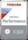 Toshiba X300 Performance HDWR780UZSVA - Festplatte - 8 TB - intern - 3.5" (8.9 cm) - SATA 6Gb/s - 7200 rpm - Puffer: 512 MB 1