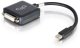 C2G 20cm Mini DisplayPort to DVI Adapter - Thunderbolt to Single Link DVI-D Converter M/F - Black - DisplayPort-Kabel - Mini DisplayPort (M) zu DVI-D (W) - 20 cm - Schwarz 1