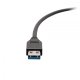 C2G 6in USB-C to USB-A SuperSpeed USB 5Gbps Cable M/M - USB-Kabel - USB Typ A (M) zu 24 pin USB-C (M) - USB 3.2 Gen 1 - 30 V - 3 A - 15 cm - geformt - Schwarz 2