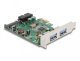 Delock - USB-Adapter - PCIe 2.0 Low-Profile - USB, USB 2.0, USB 3.0, USB 3.2 Gen 1 1