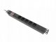 LISTWA ZASILAJĄCA RACK PDU 19" LANBERG 1U 16A 5X SCHUKO 2M CZARNA C14 1