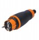Solight zástrčka do vlhka, přímá, IP44, černá-oranžová 1