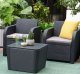 Trenton Balcony graphite (round wicker Luzon table) 10