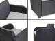 Trenton Balcony graphite (round wicker Luzon table) 11