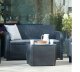 Trenton Balcony graphite (round wicker Luzon table) 1