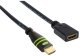 TECHLY HDMI High Speed Verlaengerungskabel 3m schwarz mit Ethernet 4K 30Hz 19pol.HDMI Stecker auf 19pol.HDMI Buchse mit Goldkontakt 4