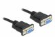 DELOCK Seriell Kabel RS-232 Sub-D9 Buchse zu Buchse Nullmodemmit sch malem Steckergeh�use 1m 1